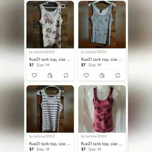 Rue21 tank tops, womens size medium